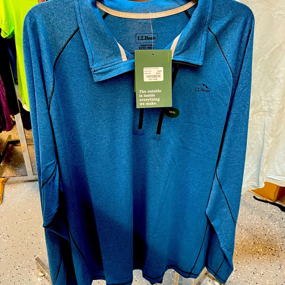 LL bean mens quick dry trail tee